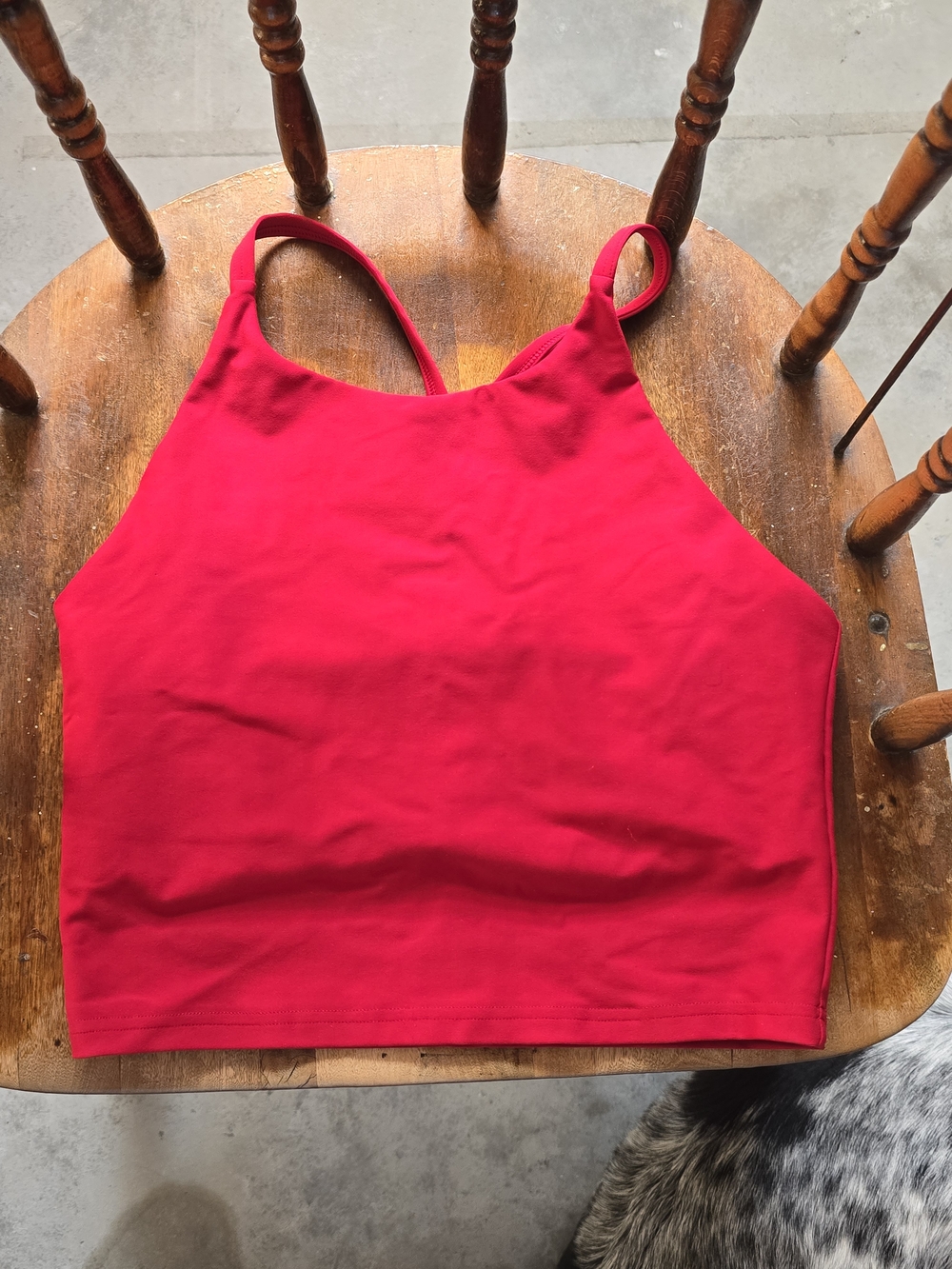 Old Navy Bright Red Crop Cami Tank